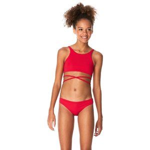NEW Submarine Elegant Red 2pc Girls Tankini Swimsuit 10 16 Top Seller